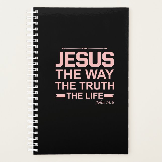 La Bible chrétienne Verse Jésus Vérité Vérité Vie (Devant)