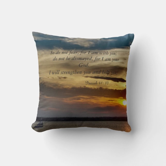 la bible cite le coussin de 41:10 d'Isaïe (Recto)