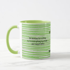 La Bible contre la foi Coupe Mug en vert