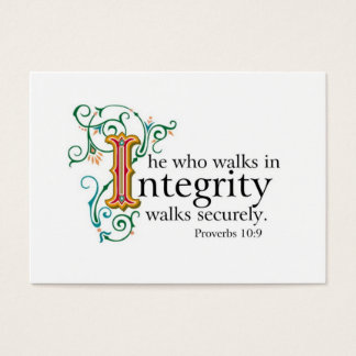 La Bible écrit sur la confiance et l'intégrité..