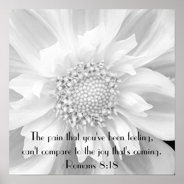 La Bible vers encouragement Romains 8:18 poster (Devant)