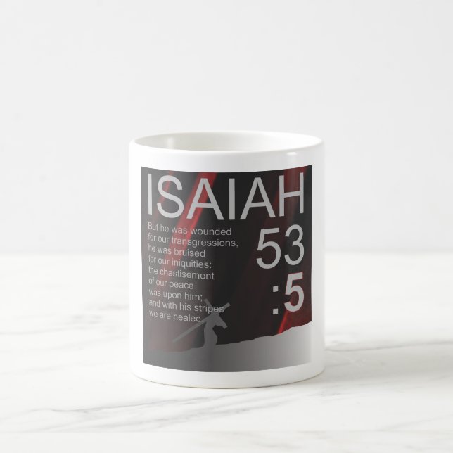 La Bible Verse Mug Day 5, ISAIAH 53:5 (Centre)