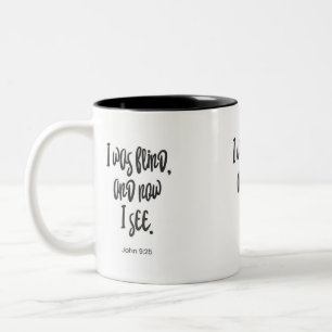 La Bible Verse Mug Jésus J'étais aveugle et mainte