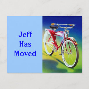 La bicyclette vintage de vélo de carte postale a