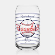 La bière de base-ball sport peut verre buverie