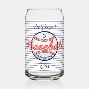 La bière de base-ball sport peut verre buverie