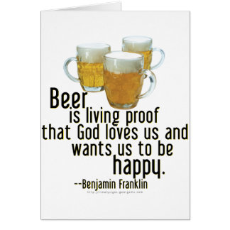 La bière est la preuve (Franklin)