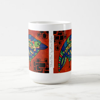 La "birdie huent" 15 onces. Tasse par Lara Kulpa