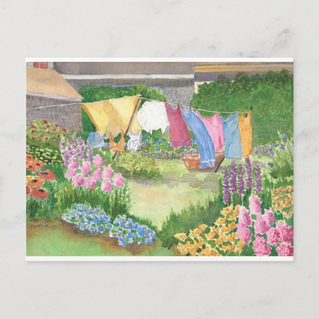 La blanchisserie de Kathy sur la carte postale de  (Devant)