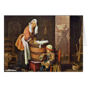 La blanchisseuse, par Chardin Jean-Baptiste Siméon