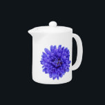 La Bluette Teapot<br><div class="desc">Einfache blaue Blume Teekanne. Sehr modern. Dieses Design ist auch auf Tellern und Tasse erhältlich.</div>