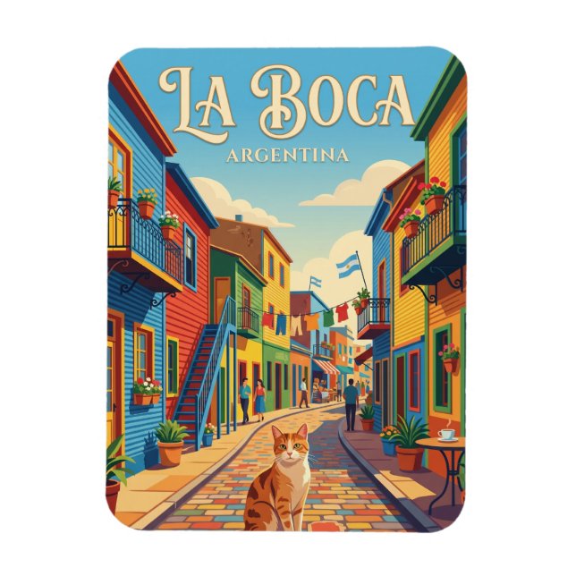 La Boca, Buenos Aires Argentinien Magnet (Vertikal)