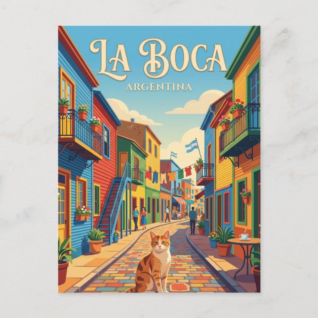 La Boca, Buenos Aires Argentinien Postkarte (Vorderseite)