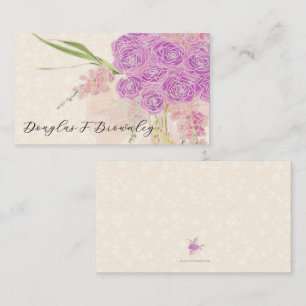 La Boca Golden rose Blush Bow und Bouquet  Platzkarte