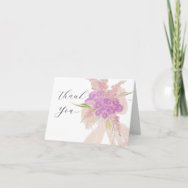 La Boca Rosa Blush Sheer Bouquet Dankeschön-Karte Dankeskarte