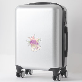La Boca Rosa Blush zarter Bogen und Bouquet Aufkleber