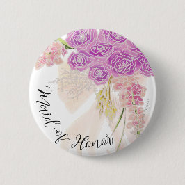 La Boca Rosa durchsichtige Schleife Bouquet Maid-o Button