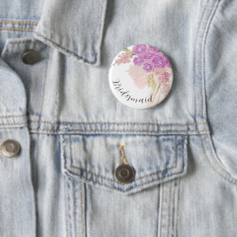 La Boca Rosa  rosafarbenes durchsichtiges Schleife Button