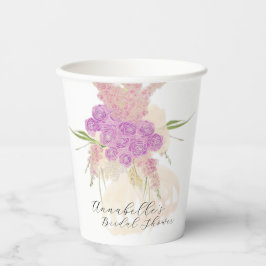 La Boca Rosa Röschenschleife Rosenbouquet Papierbe Pappbecher