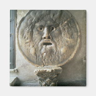 La Bocca di Verita (der Mund der Wahrheit) (Foto) Magnet