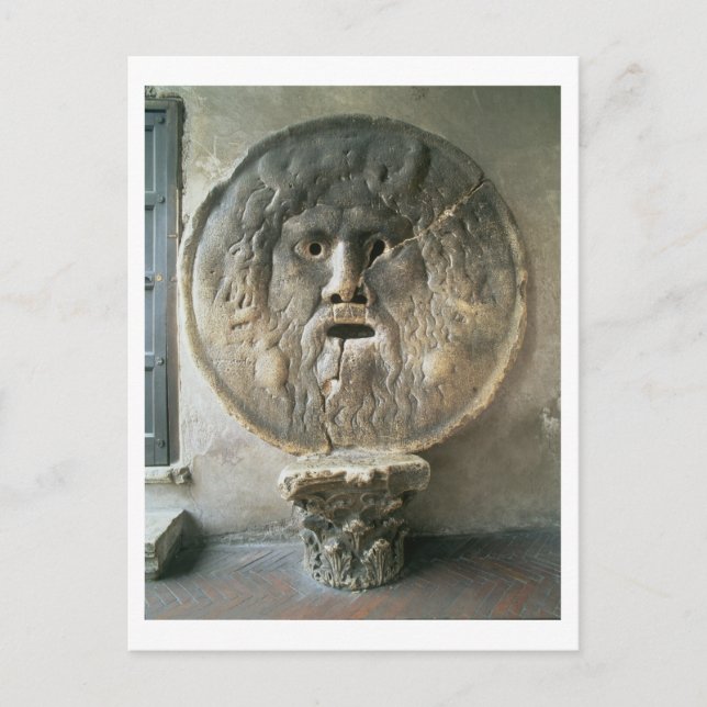 La Bocca di Verita (Foto) Postkarte (Vorderseite)