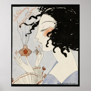 LA BOHÈME, DAME AU FLACON DE PARFUM ART DÉCO BEAUT