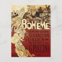 La Bohème - Vintages Poster von 1896