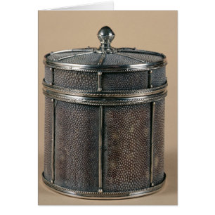 La boîte de cigarette avec shagreen les côtés,