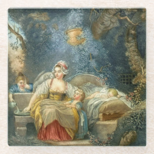 La Bonne Mere - J B Audebert - c1790 Glasuntersetzer