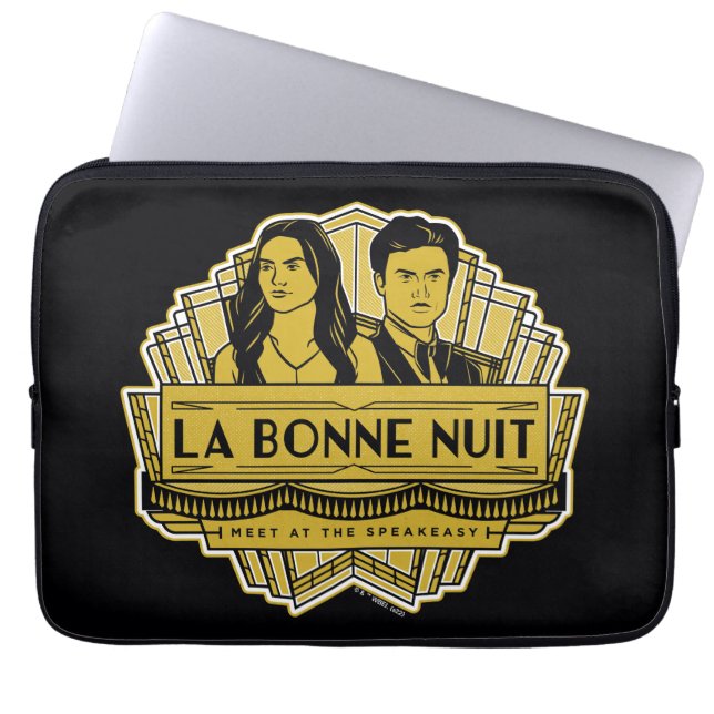 La Bonne Nuit - Treffen Sie sich bei der Speakeasy Laptopschutzhülle (Vorderseite)