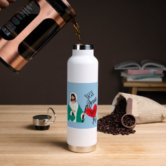 La bouteille d'eau "Oui, Jésus m'aime"