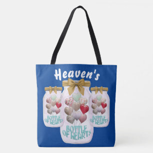 La Bouteille des Coeurs du Ciel Sac fourre-tout à 