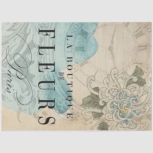 La Boutique Floral Decoupage Seidenpapier