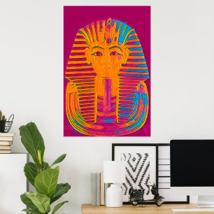 "La brillance du roi Tut" Art mural égyptien uniqu