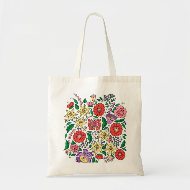 La broderie hongroise a inspiré le sac fourre-tout (Devant)