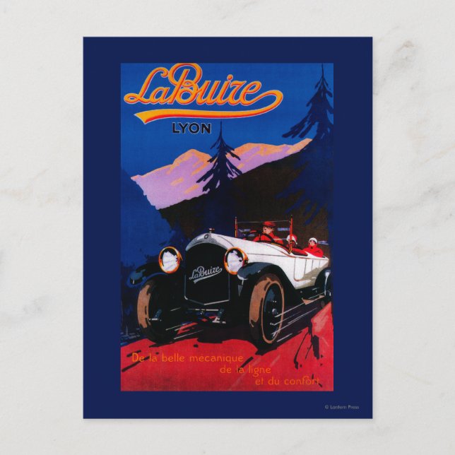 La Buize Lyon Vintag PosterEurope Postkarte (Vorderseite)