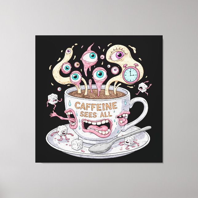 La Caféine Voit Tous Les Murs De Toile (Recto)
