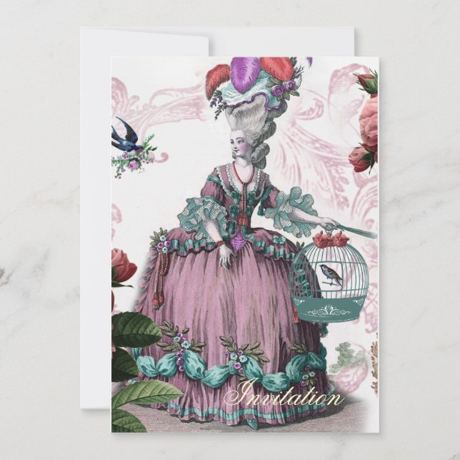 la cage aux oiseaux (Vogelkäfig) 2 Einladung (Vorderseite)