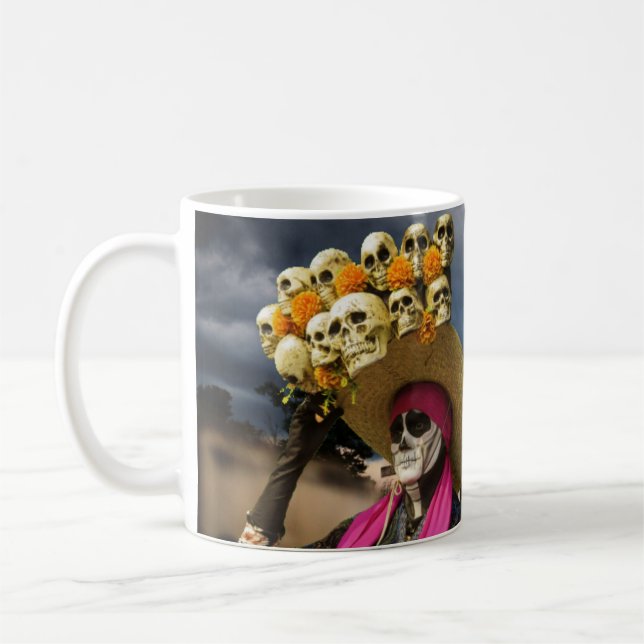 La Calavera Catrina Kaffeetasse (Links)