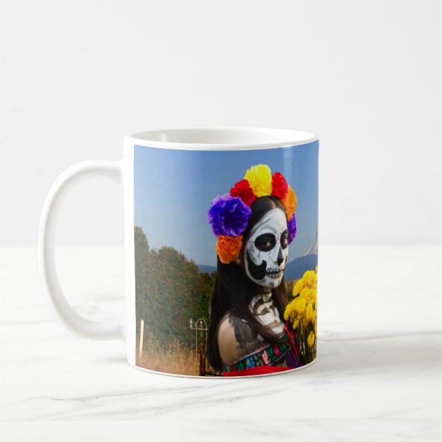 La Calavera Catrina Kaffeetasse (Links)