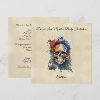 La Calavera Hermosa, individuell anpassbar Einladung