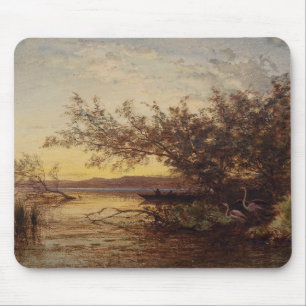 La Camargue, Coucher De Soleil - Félix Ziem Mousepad