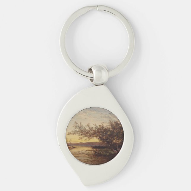La Camargue, Coucher De Soleil - Félix Ziem Schlüsselanhänger (Vorderseite)