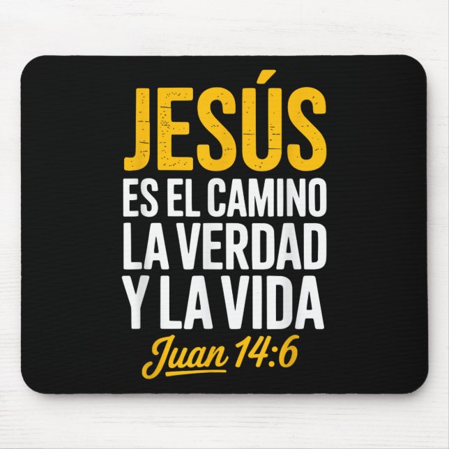La Camisa De Jesus En Espanol Christian Spanish  Mousepad (Vorne)