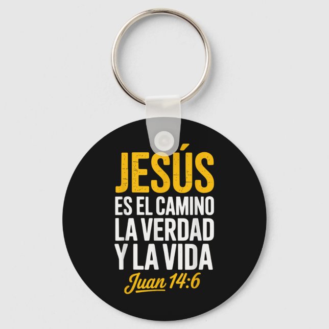 La Camisa De Jesus En Espanol Christian Spanish  Schlüsselanhänger (Vorderseite)