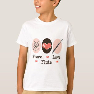 La cannelure d'amour de paix badine le T-shirt