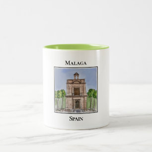 La Capilla del Puerto de Malaga Zweifarbige Tasse