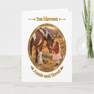 La carte artistique de cheval Annie et Scout des H
