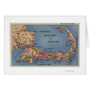 La carte automatique des touristes de Cape Cod
