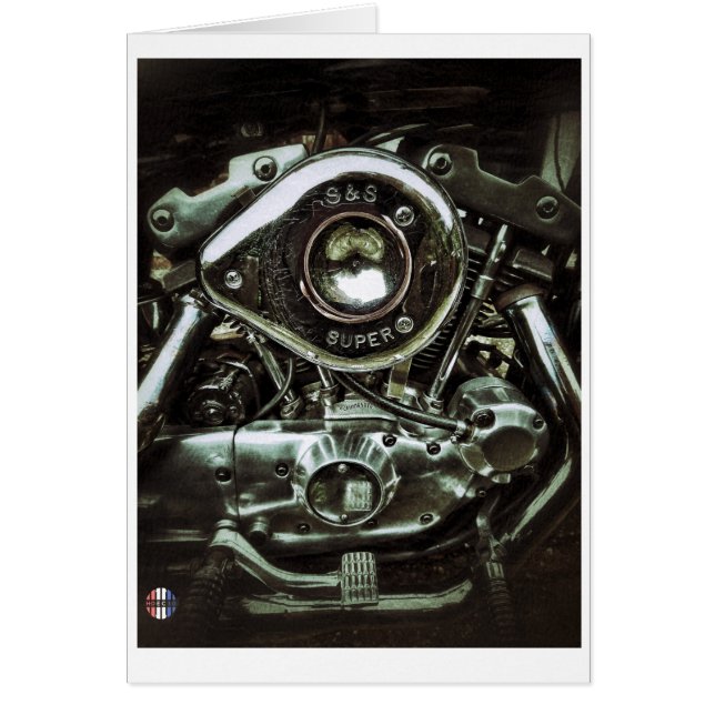 La carte brillante de moteur (Devant)